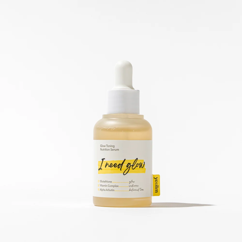 Glow Toning Nutrition Serum 30 ml bottle on white